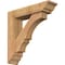 Ekena Millwork Balboa Traditional Smooth Bracket w/ Offset Brace, Western Red Cedar, 5 1/2"W x 22"D x 22"H BKT0604X22X22BOA01SWR - alternate 1